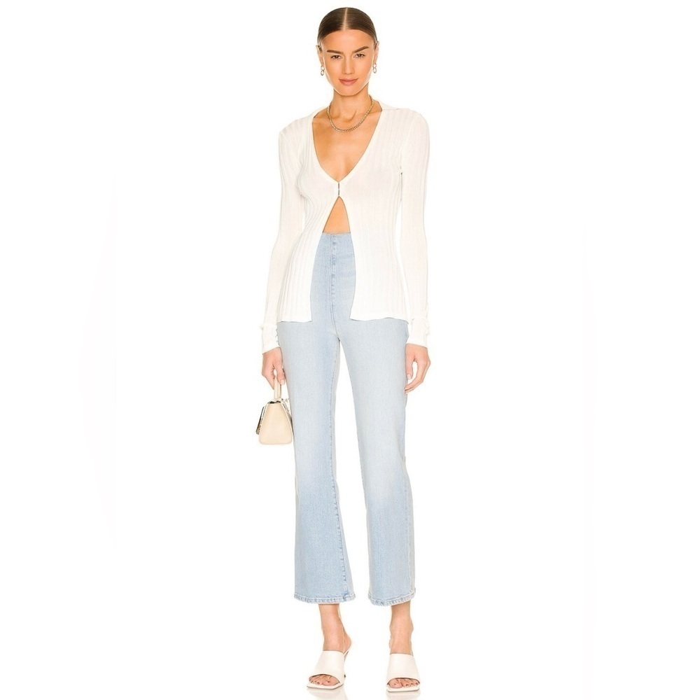 SPRWMN Crop Flare Legging Jeans | Size Small
